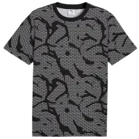 Футболка для мужчин Puma Ess Logo Lab All-Over Print 100% хлопок / Gray Black