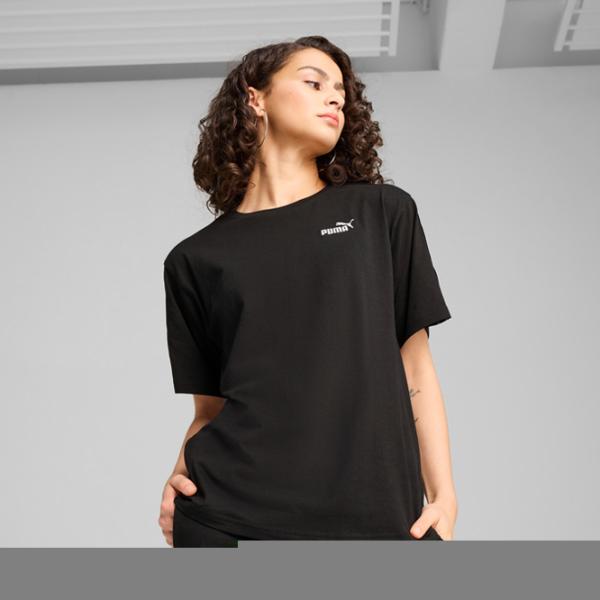 Tricou pentru femei Puma Ess Tape Tee 30% poliester / Black photo 4 Tricou pentru femei Puma Ess Tape Tee 30% poliester / Black photo 4