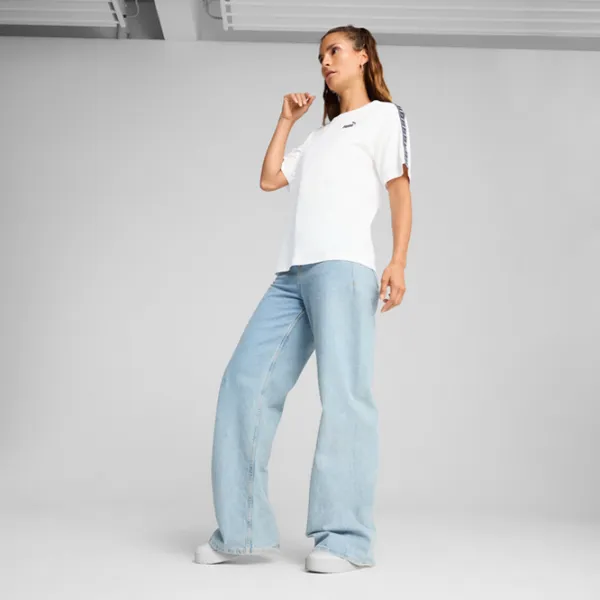 Tricou pentru femei Puma Ess Tape Tee 30% poliester / White photo 3