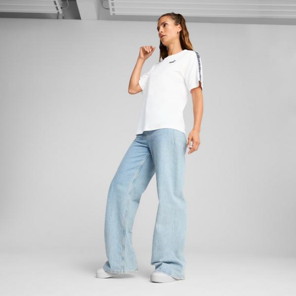 Tricou pentru femei Puma Ess Tape Tee 30% poliester / White photo 3
