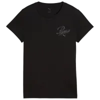 Tricou pentru femei Puma Ess Script 100% bumbac / Black
