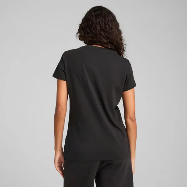Tricou pentru femei Puma Ess Script 100% bumbac / Black photo 5