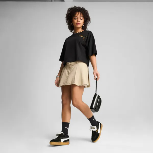 Футболка для женщин Puma Wardrobe Ess Leo Luxe Graphic Short 20% полиэстер / Черный photo 3