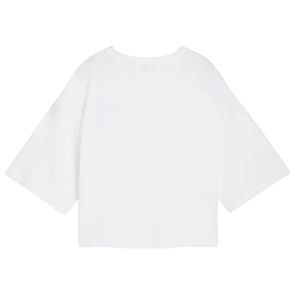 Футболка для женщин Puma Wardrobe Ess Leo Luxe Graphic Short 20% полиэстер / Белый photo 2 Футболка для женщин Puma Wardrobe Ess Leo Luxe Graphic Short 20% полиэстер / Белый photo 2