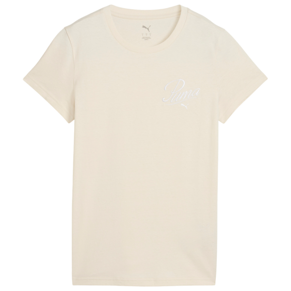 Футболка для женщин Puma Ess Script 100% хлопок / Snow photo 1 Футболка для женщин Puma Ess Script 100% хлопок / Snow photo 1