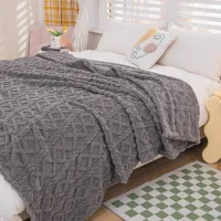 Покрывало Relaxe Home 020454  100% полиэстер / Grey