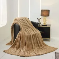 Покрывало Relaxe Home 020297  100% полиэстер / Бежевый