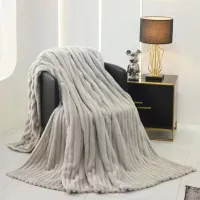 Покрывало Relaxe Home 020298  100% полиэстер / Light Grey