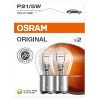 Автомобильная лампа Osram 7528-2BL Накал / P21/5 / BAY15d / 21 - 5 Вт / 