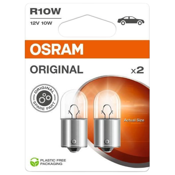 Автомобильная лампа Osram 5008-2BL Накал / R10W / BA15s / 10 Вт /  photo 1 Автомобильная лампа Osram 5008-2BL Накал / R10W / BA15s / 10 Вт /  photo 1