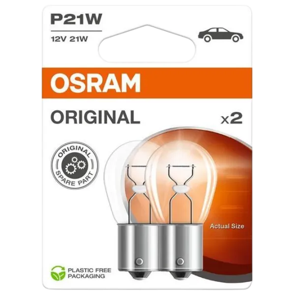 Автомобильная лампа Osram 7506-2BL Накал / P21W / BA15s / 21 Вт /  photo 1 Автомобильная лампа Osram 7506-2BL Накал / P21W / BA15s / 21 Вт /  photo 1