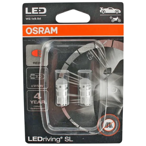 Автомобильная лампа Osram 2825DRP-2BL светодиодная / W5W / W2.1x9.5d / 5 Вт /  photo 1 Автомобильная лампа Osram 2825DRP-2BL светодиодная / W5W / W2.1x9.5d / 5 Вт /  photo 1