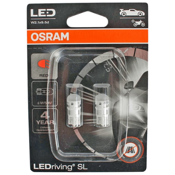 Автомобильная лампа Osram 2825DRP-2BL светодиодная / W5W / W2.1x9.5d / 5 Вт /  photo 1 Автомобильная лампа Osram 2825DRP-2BL светодиодная / W5W / W2.1x9.5d / 5 Вт /  photo 1