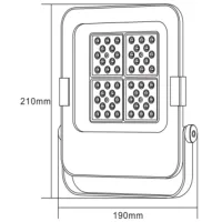 Proiector LED Horoz Borneo-50 White / 6000lm photo 3