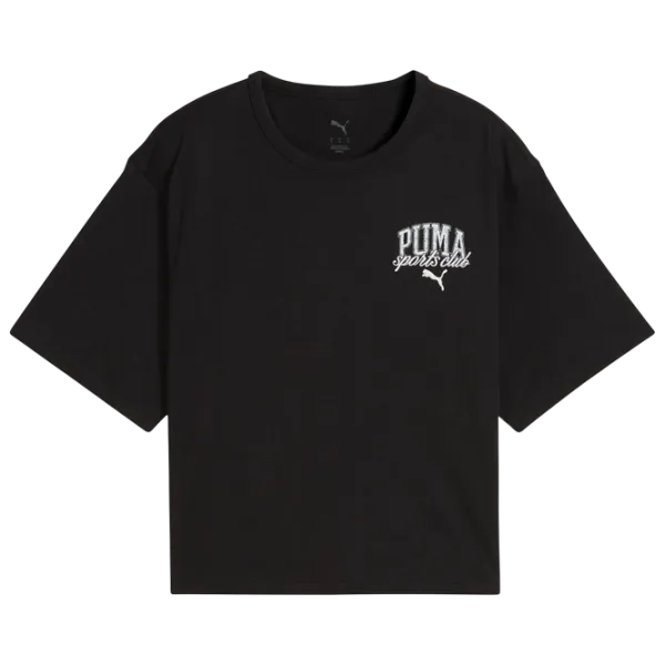 Tricou pentru femei Puma Class Relaxed Crop 25% bumbac reciclat / Black photo 1