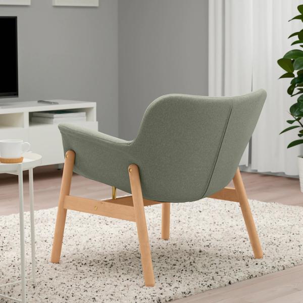 Кресло Ikea Vedbo/Gunnared Beige Light Green photo 5 Кресло Ikea Vedbo/Gunnared Beige Light Green photo 5