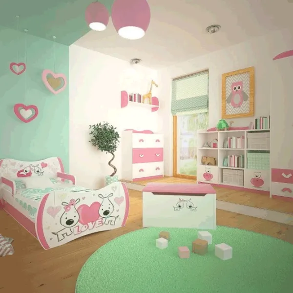 Детский мебельный набор Happy Babies Dream 44 White Pink / унисекс photo 1 Детский мебельный набор Happy Babies Dream 44 White Pink / унисекс photo 1