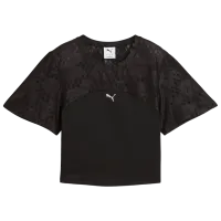 Футболка для женщин Puma Lace Crop Top 85% полиэстер / Черный