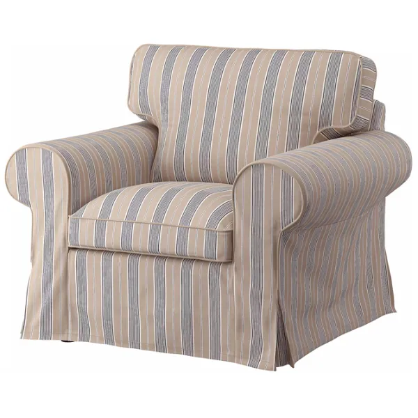 Fotoliu Ikea Ektorp/Karlshov Blue Beige photo 2 Fotoliu Ikea Ektorp/Karlshov Blue Beige photo 2