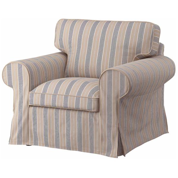 Fotoliu Ikea Ektorp/Karlshov Blue Beige photo 2 Fotoliu Ikea Ektorp/Karlshov Blue Beige photo 2