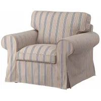 Fotoliu Ikea Ektorp/Karlshov Blue Beige photo 2