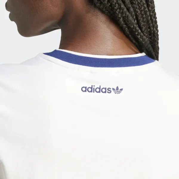 Tricou pentru femei Adidas Baby Tee Grx 93% bumbac / White photo 4 Tricou pentru femei Adidas Baby Tee Grx 93% bumbac / White photo 4