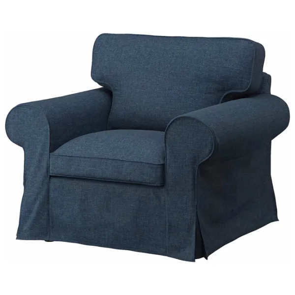 Кресло Ikea Ektorp/Kilanda Brown Тёмно синий photo 3 Кресло Ikea Ektorp/Kilanda Brown Тёмно синий photo 3