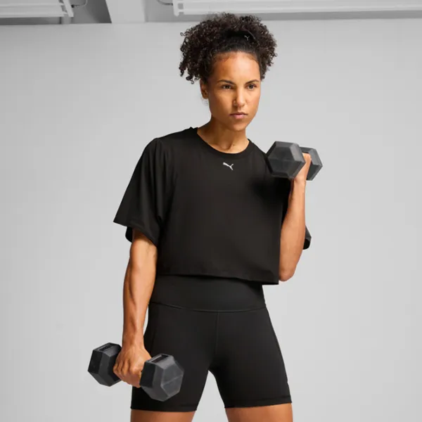 Tricou pentru femei Puma W Cloudspun Mesh Tee 6% elastan / Black photo 4 Tricou pentru femei Puma W Cloudspun Mesh Tee 6% elastan / Black photo 4