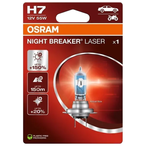 Автомобильная лампа Osram 64210NL-1BL Галоген / H7 / PX26d / 55 Вт /  photo 1 Автомобильная лампа Osram 64210NL-1BL Галоген / H7 / PX26d / 55 Вт /  photo 1
