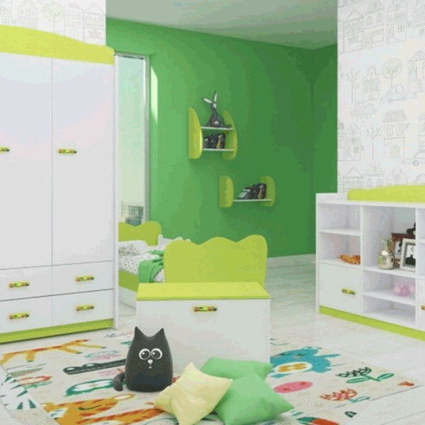 Детский мебельный набор Happy Babies Mix 33 White Green / унисекс photo 1 Детский мебельный набор Happy Babies Mix 33 White Green / унисекс photo 1