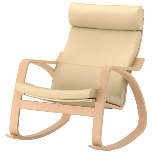 Кресло качалка Ikea Poang Beige Кремовый photo 1 Кресло качалка Ikea Poang Beige Кремовый photo 1