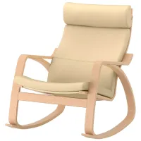 Fotoliu balansoar Ikea Poang Beige Cream