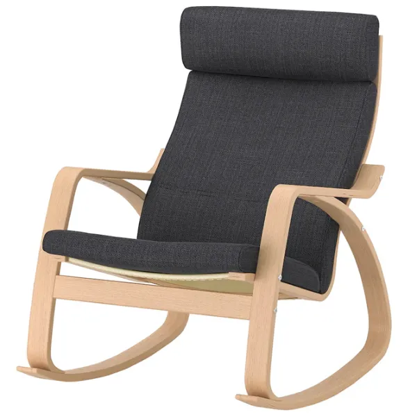Кресло качалка Ikea Poang Beige Antracit photo 1 Кресло качалка Ikea Poang Beige Antracit photo 1