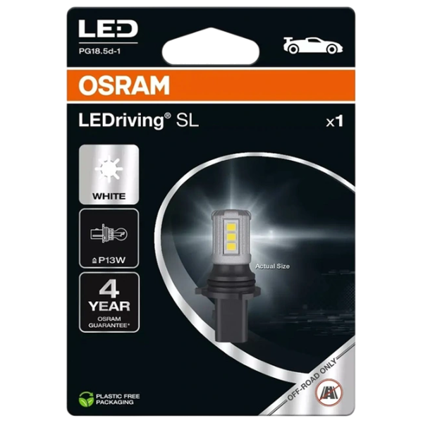 Автомобильная лампа Osram 828DWP-1BL светодиодная / P13W / PG18.5d-1 / 1.6 Вт /  photo 1 Автомобильная лампа Osram 828DWP-1BL светодиодная / P13W / PG18.5d-1 / 1.6 Вт /  photo 1