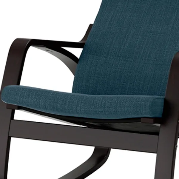 Кресло качалка Ikea Poang Dark Brown Тёмно синий photo 2