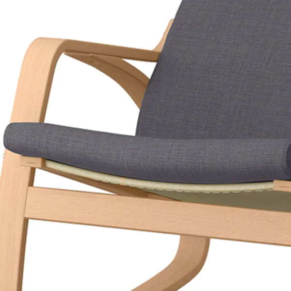 Кресло качалка Ikea Poang Beige Серый photo 2