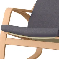 Fotoliu balansoar Ikea Poang Beige Gray photo 2