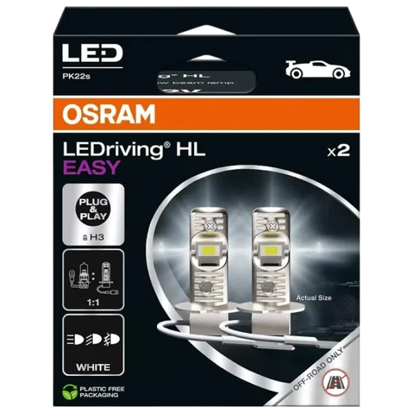 Автомобильная лампа Osram 64151DWESY-2HB светодиодная / H3 / PK22s / 8 Вт /  photo 1 Автомобильная лампа Osram 64151DWESY-2HB светодиодная / H3 / PK22s / 8 Вт /  photo 1