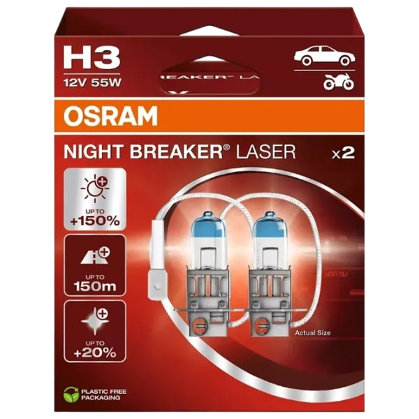 Автомобильная лампа Osram 64151NL-2HB Галоген / H3 / PK22s / 55 Вт /  photo 1 Автомобильная лампа Osram 64151NL-2HB Галоген / H3 / PK22s / 55 Вт /  photo 1