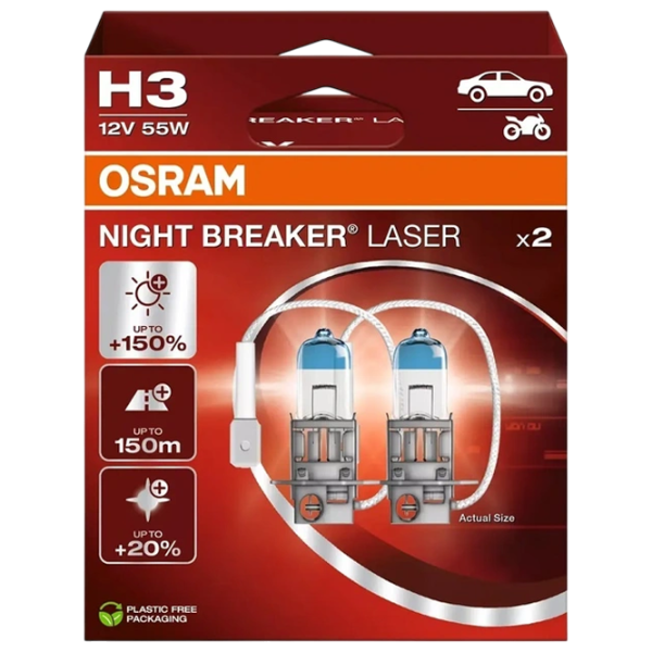 Автомобильная лампа Osram 64151NL-2HB Галоген / H3 / PK22s / 55 Вт /  photo 1 Автомобильная лампа Osram 64151NL-2HB Галоген / H3 / PK22s / 55 Вт /  photo 1