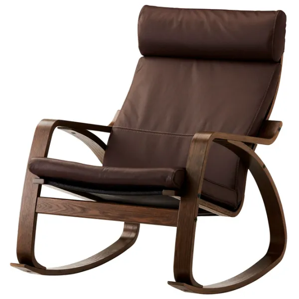 Fotoliu balansoar Ikea Poang Brown Brown photo 1 Fotoliu balansoar Ikea Poang Brown Brown photo 1