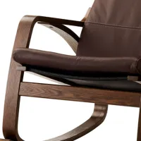 Fotoliu balansoar Ikea Poang Brown Brown photo 2