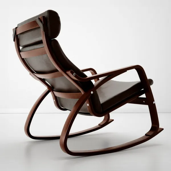 Fotoliu balansoar Ikea Poang Brown Brown photo 3 Fotoliu balansoar Ikea Poang Brown Brown photo 3