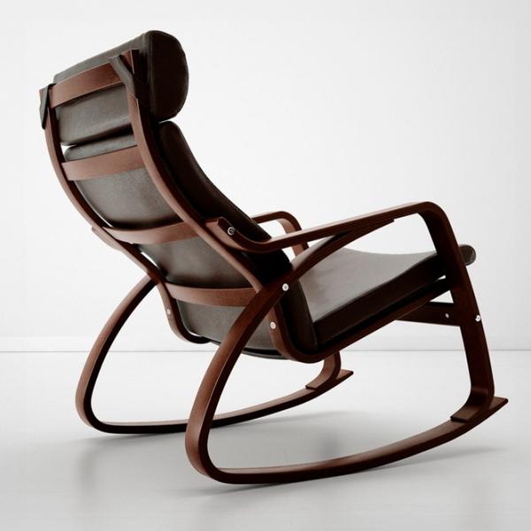 Fotoliu balansoar Ikea Poang Brown Brown photo 3 Fotoliu balansoar Ikea Poang Brown Brown photo 3