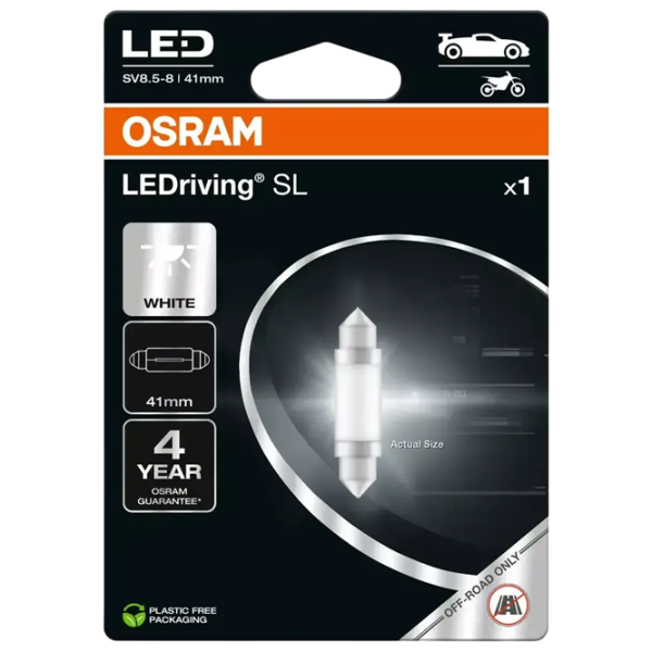 Автомобильная лампа Osram 6413DWP-1BL светодиодная / C5W / SV8.5-8 / 0.6 Вт /  photo 1 Автомобильная лампа Osram 6413DWP-1BL светодиодная / C5W / SV8.5-8 / 0.6 Вт /  photo 1
