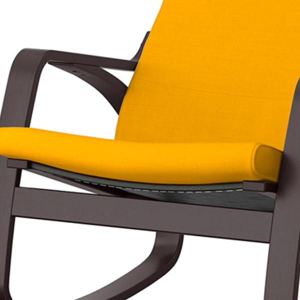 Кресло качалка Ikea Poang Dark Brown Желтый photo 2