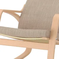 Fotoliu balansoar Ikea Poang Beige Cream photo 2