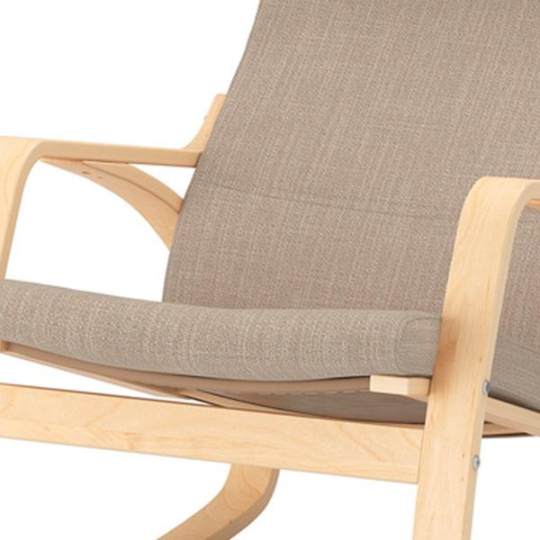 Fotoliu balansoar Ikea Poang Beige Cream photo 2