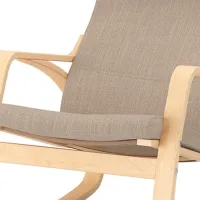Fotoliu balansoar Ikea Poang Beige Cream photo 2