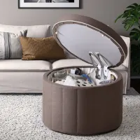 Пуф Ikea Sidsjo Коричневый / Ткань photo 2